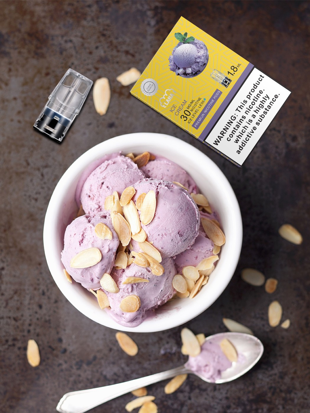 LANA煙彈香草冰淇淋口味