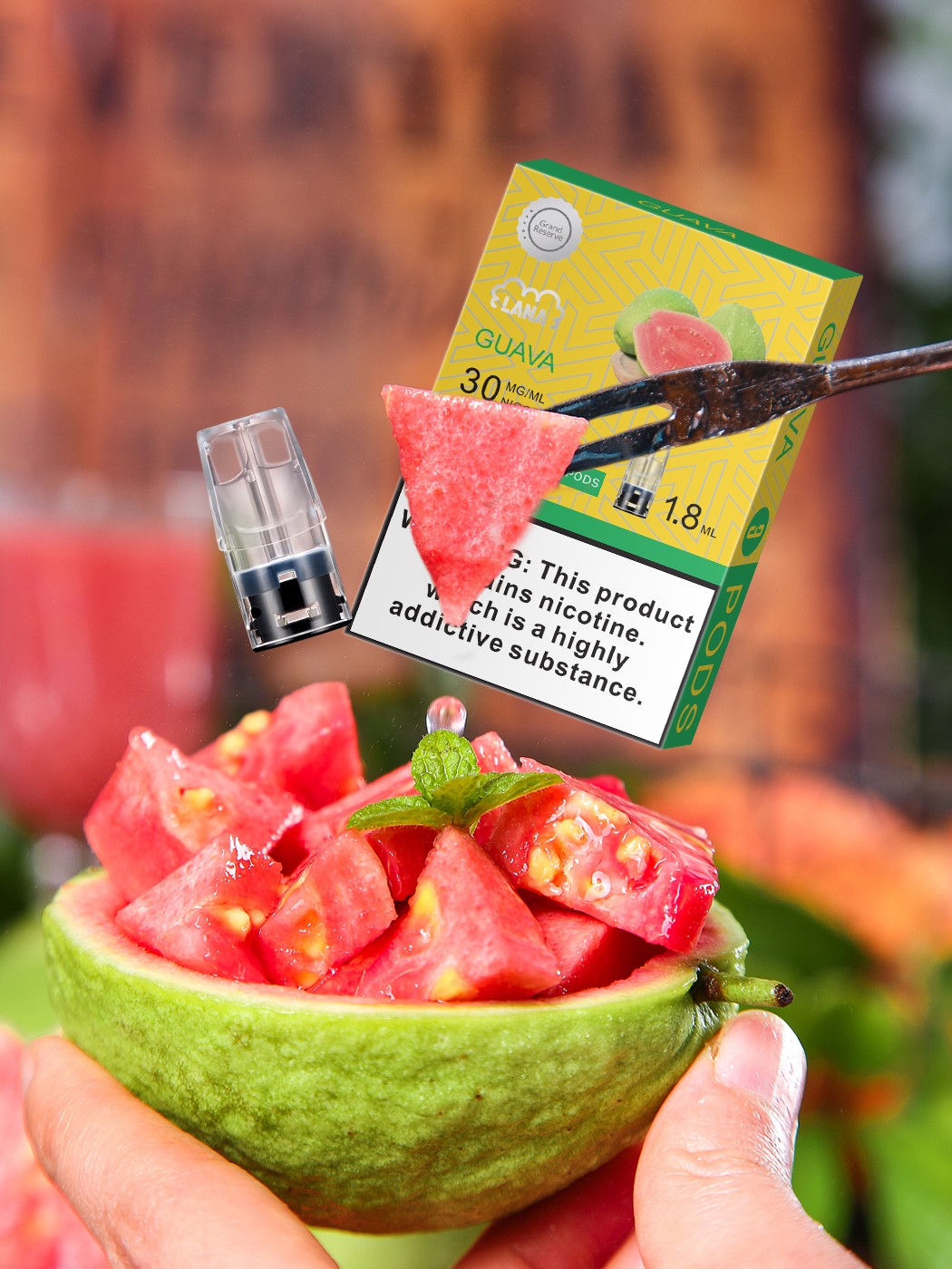 LANA煙彈紅心芭樂口味