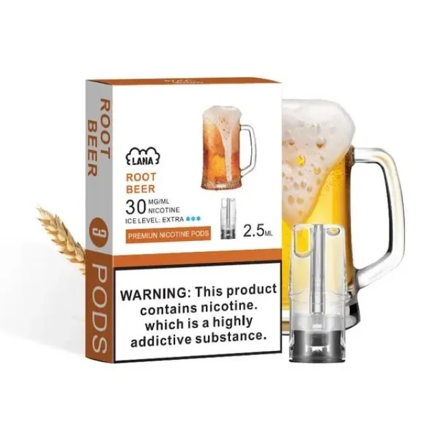 lana煙彈沙士啤酒口味