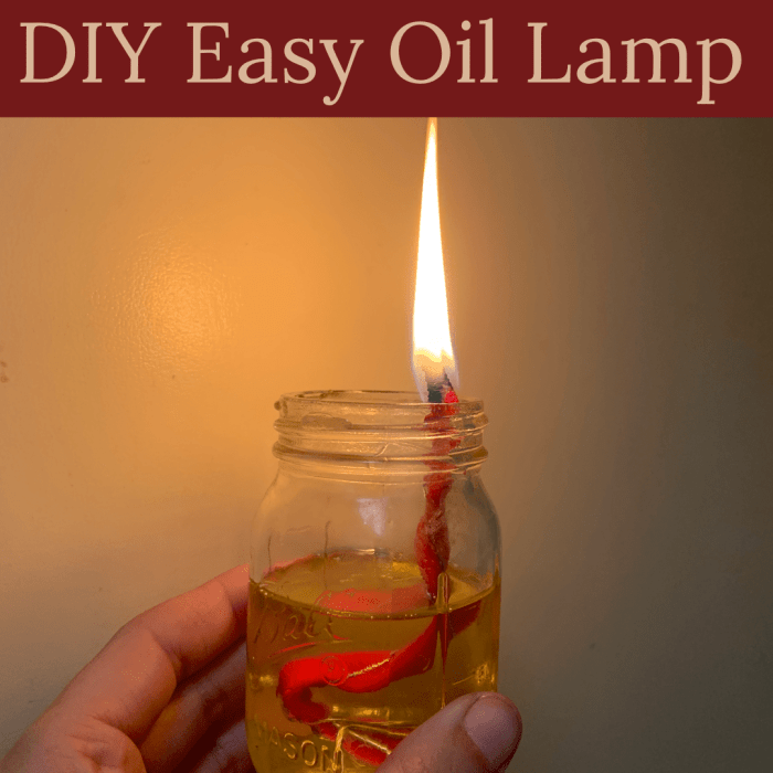 Diy oil lamp