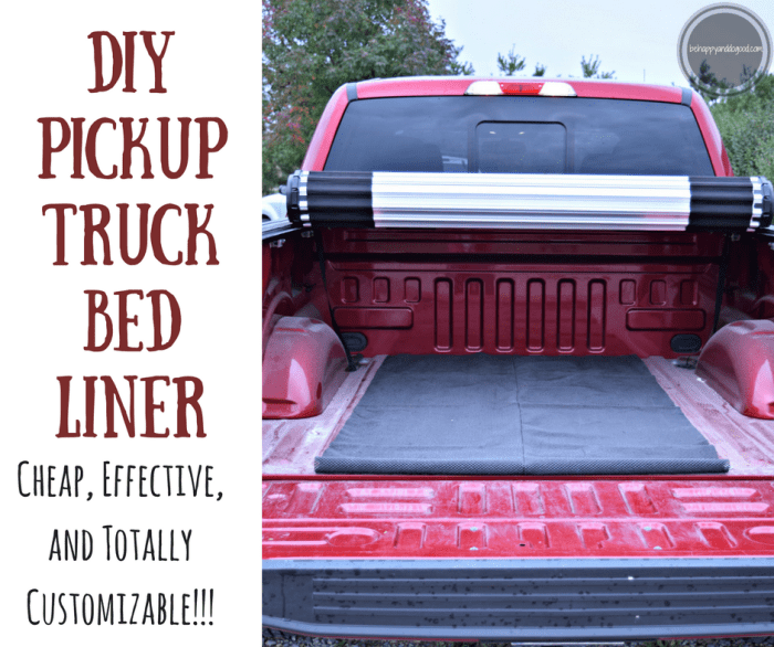 Diy truck bed liner