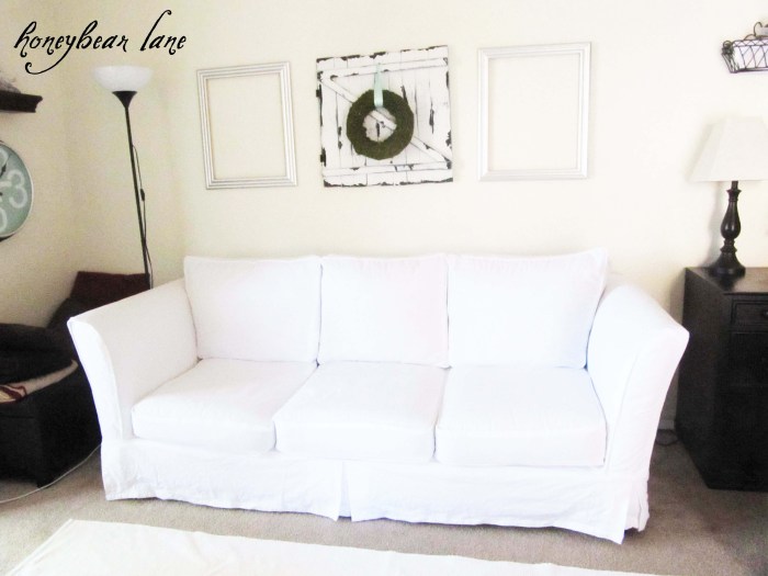 Diy sofa slipcover